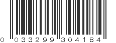 UPC 033299304184