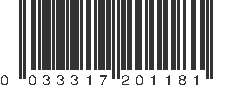 UPC 033317201181