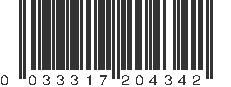 UPC 033317204342