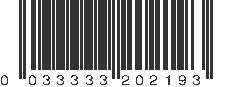 UPC 033333202193