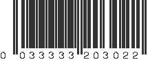 UPC 033333203022