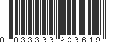 UPC 033333203619