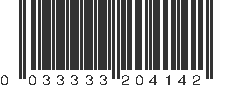 UPC 033333204142