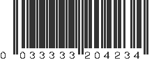 UPC 033333204234