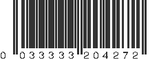 UPC 033333204272