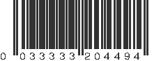 UPC 033333204494