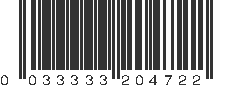 UPC 033333204722