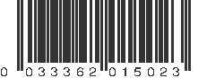 UPC 033362015023