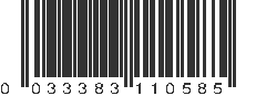 UPC 033383110585