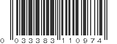 UPC 033383110974