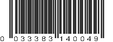 UPC 033383140049