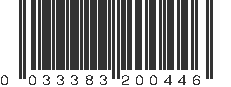 UPC 033383200446