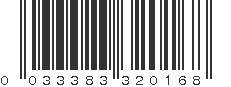 UPC 033383320168