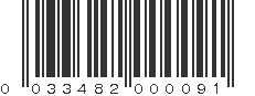 UPC 033482000091