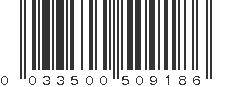 UPC 033500509186