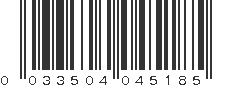 UPC 033504045185