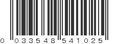 UPC 033548541025