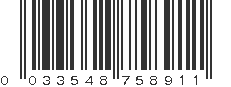 UPC 033548758911