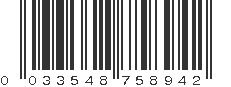 UPC 033548758942