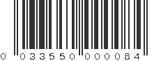 UPC 033550000084