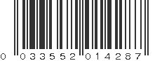 UPC 033552014287