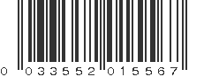 UPC 033552015567