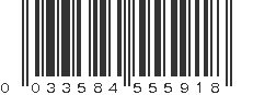 UPC 033584555918