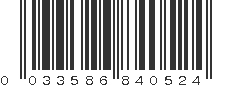 UPC 033586840524