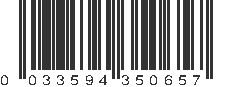 UPC 033594350657