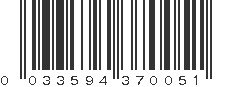 UPC 033594370051