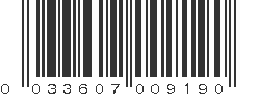 UPC 033607009190