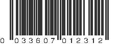 UPC 033607012312