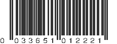 UPC 033651012221