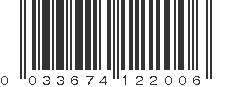 UPC 033674122006