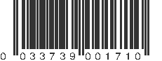 UPC 033739001710