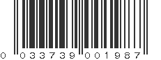 UPC 033739001987