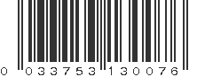 UPC 033753130076