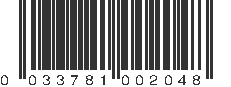 UPC 033781002048