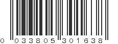 UPC 033805301638