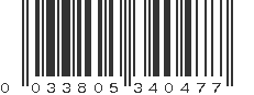 UPC 033805340477