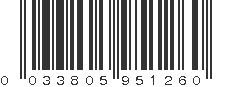 UPC 033805951260