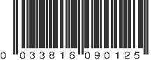 UPC 033816090125