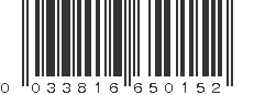 UPC 033816650152