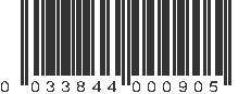 UPC 033844000905