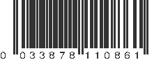 UPC 033878110861