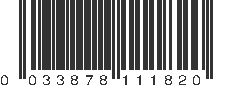 UPC 033878111820