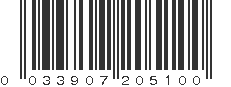 UPC 033907205100