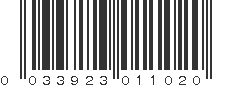 UPC 033923011020