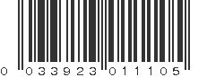 UPC 033923011105