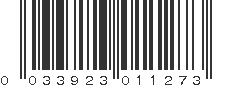 UPC 033923011273